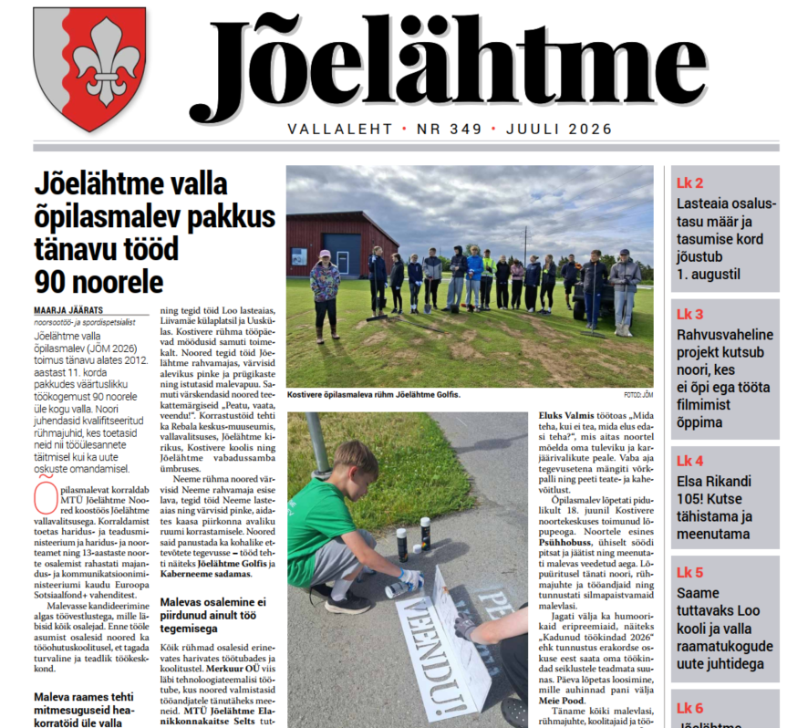 Jõelähtme vallaleht juuli 2026
