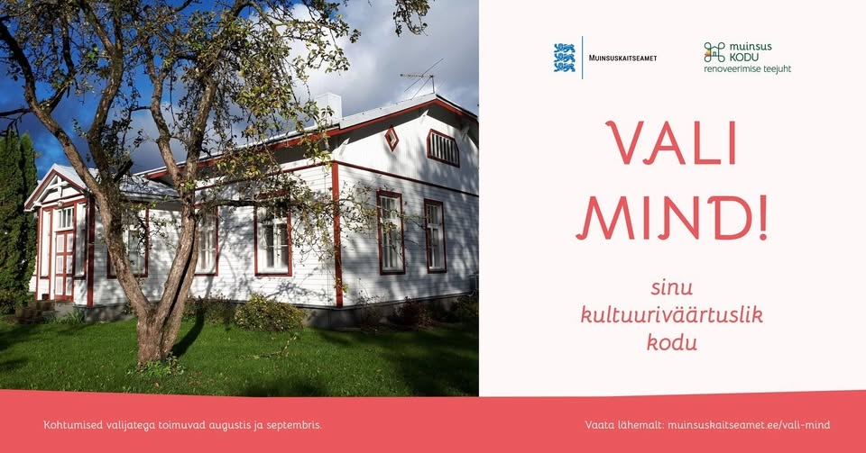 Muinsuskaitseameti teabepäev ajalooliste kodude omanikele ja elanikele