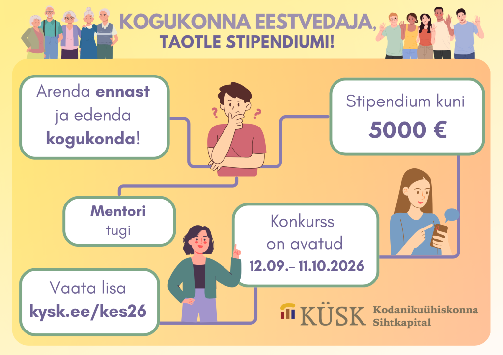 Kogukonna eestvedaja stipendium 2026