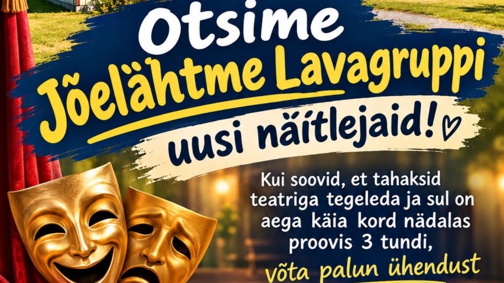 Jõelähtme LavaGrupp otsib näitlejaid