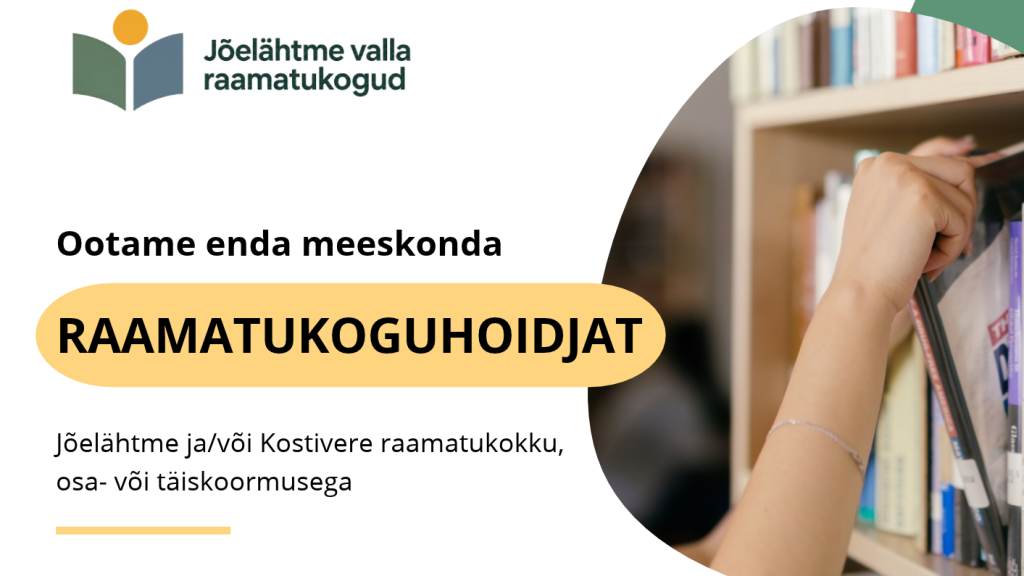 Töökuulutus raamatukoguhoidja